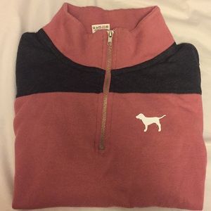 Victoria secret pink quarter zip
